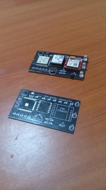Gcheck version 1 sensor boards